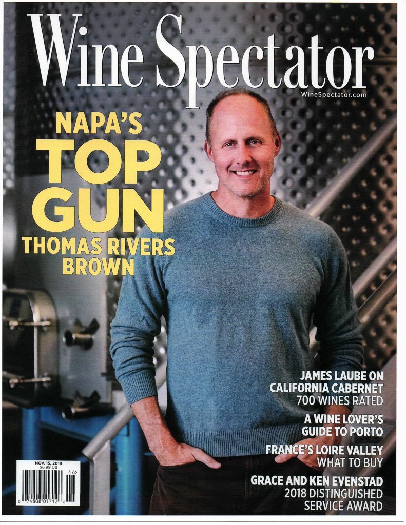 Cover of Wine Spectator featuring Thomas Rivers Brown
